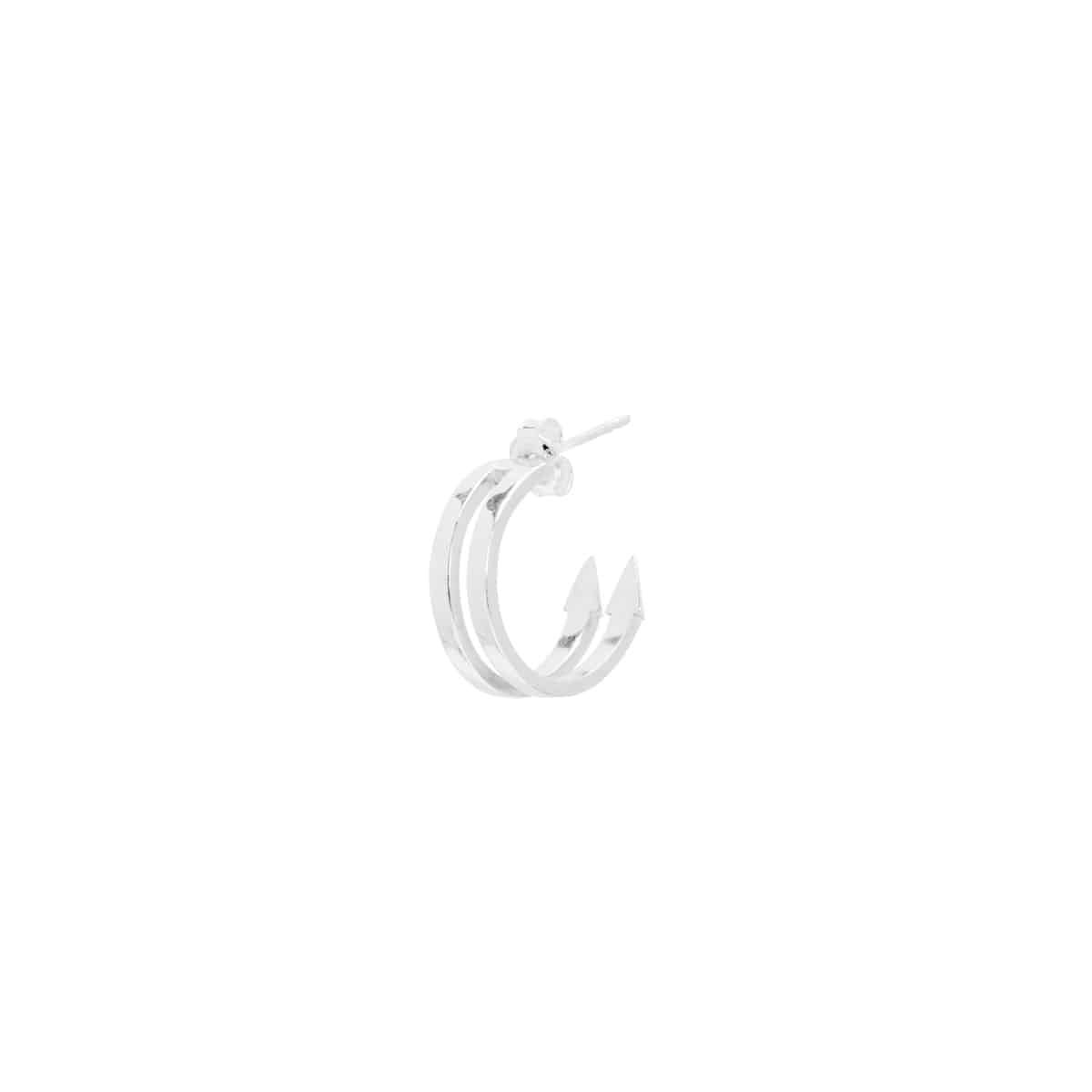 FENCE DOUBLE earring (SILVER)-Single piece- 