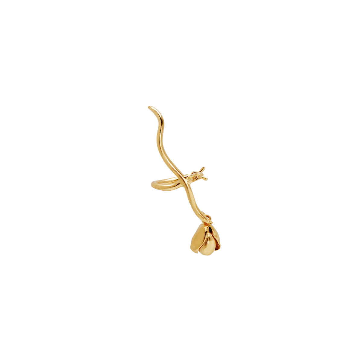 BUD click-earring (GOLD)-Single piece- 