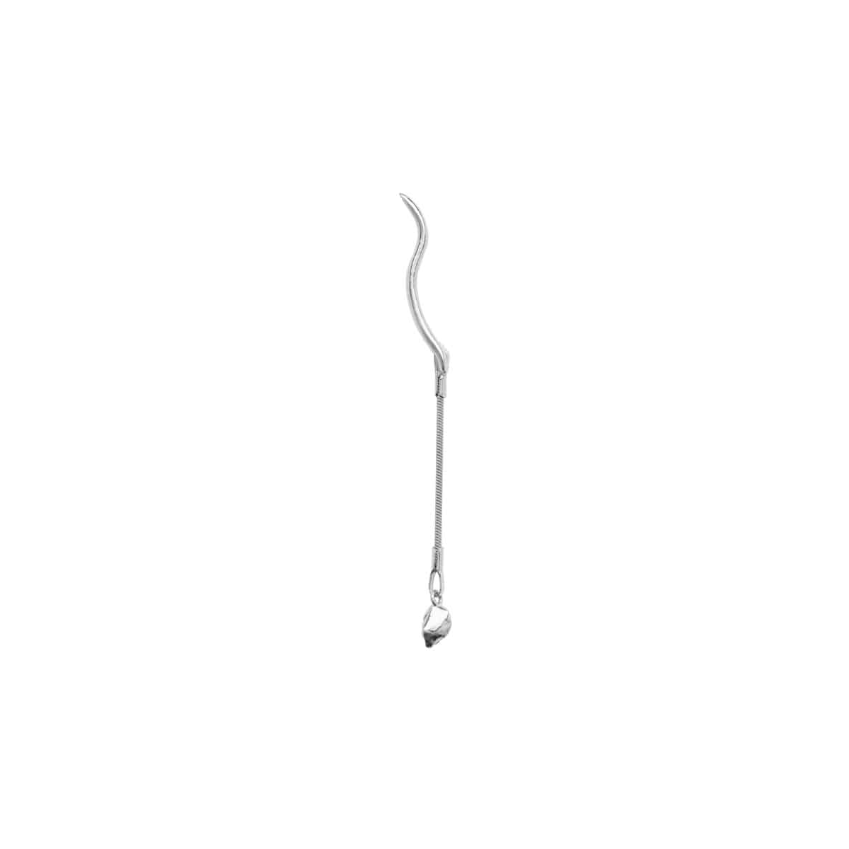 BUD drop-earring (SILVER)-Single piece- 