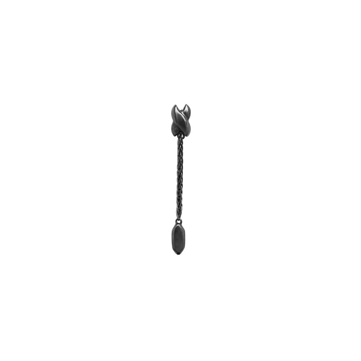 CHATEAU earring (BLACK)-Single piece- 